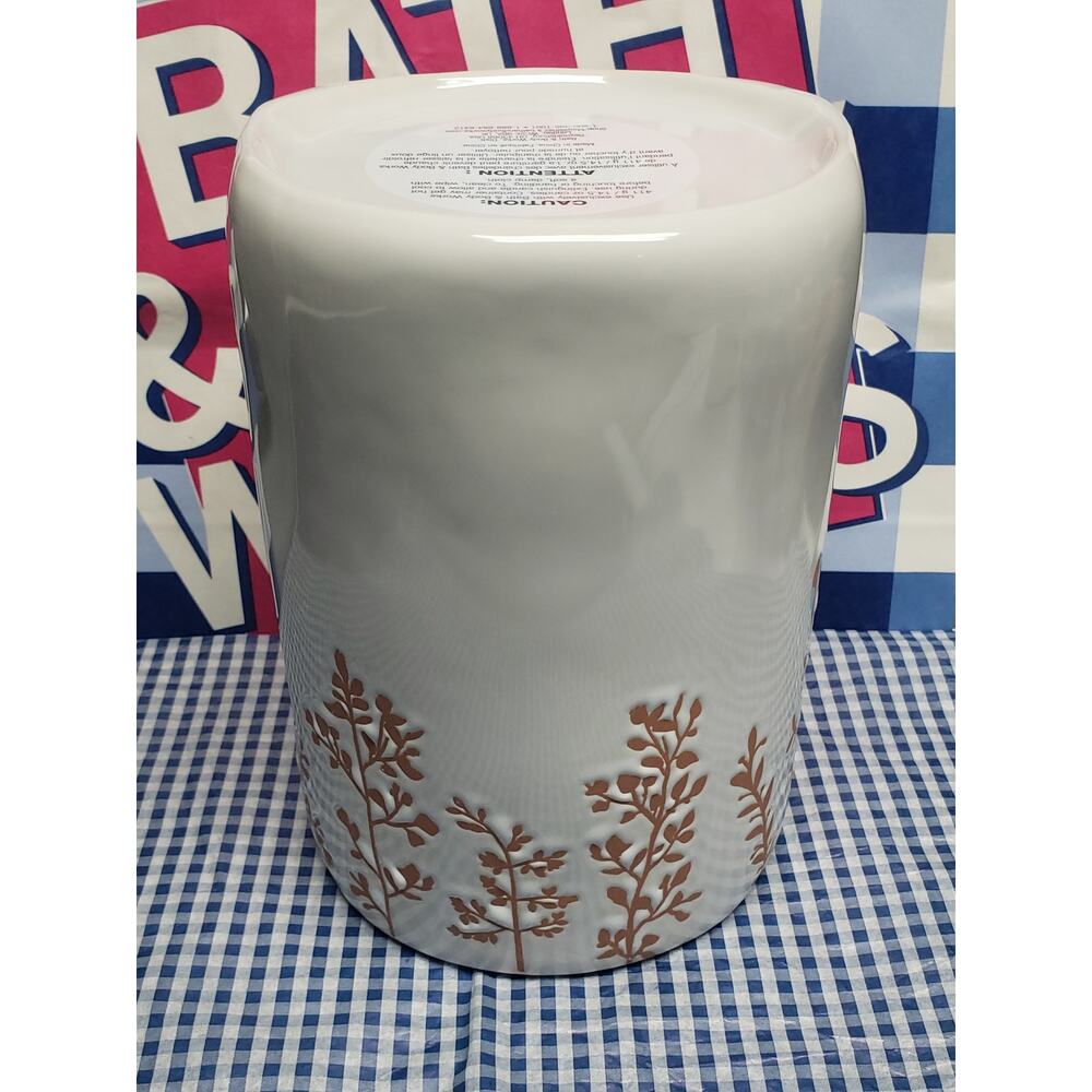BBW White Owl Large 3 Wick Candle Holder Pedestal Home Fragrance Decor - Picture 2 of 2
